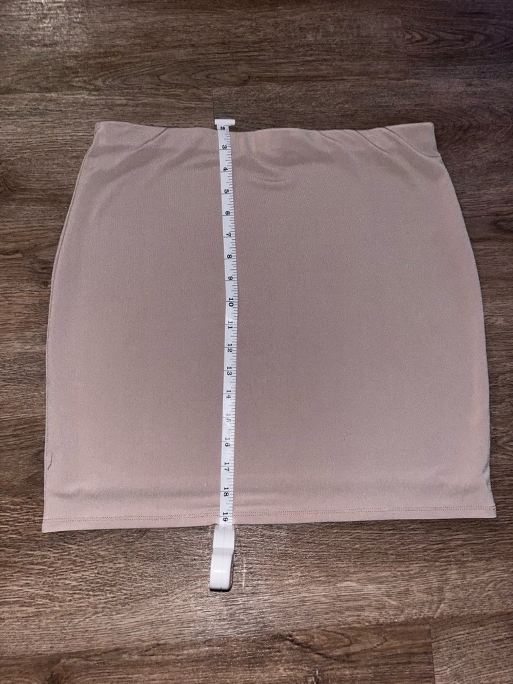 NWOT Leith Mini Bodycon Skirt Beige Size L - Picture 6 of 8